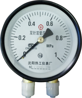 鐵路雙針雙管壓力表